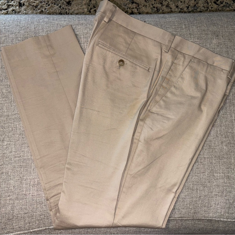 Express Men's Innovator Khaki Dress Pants